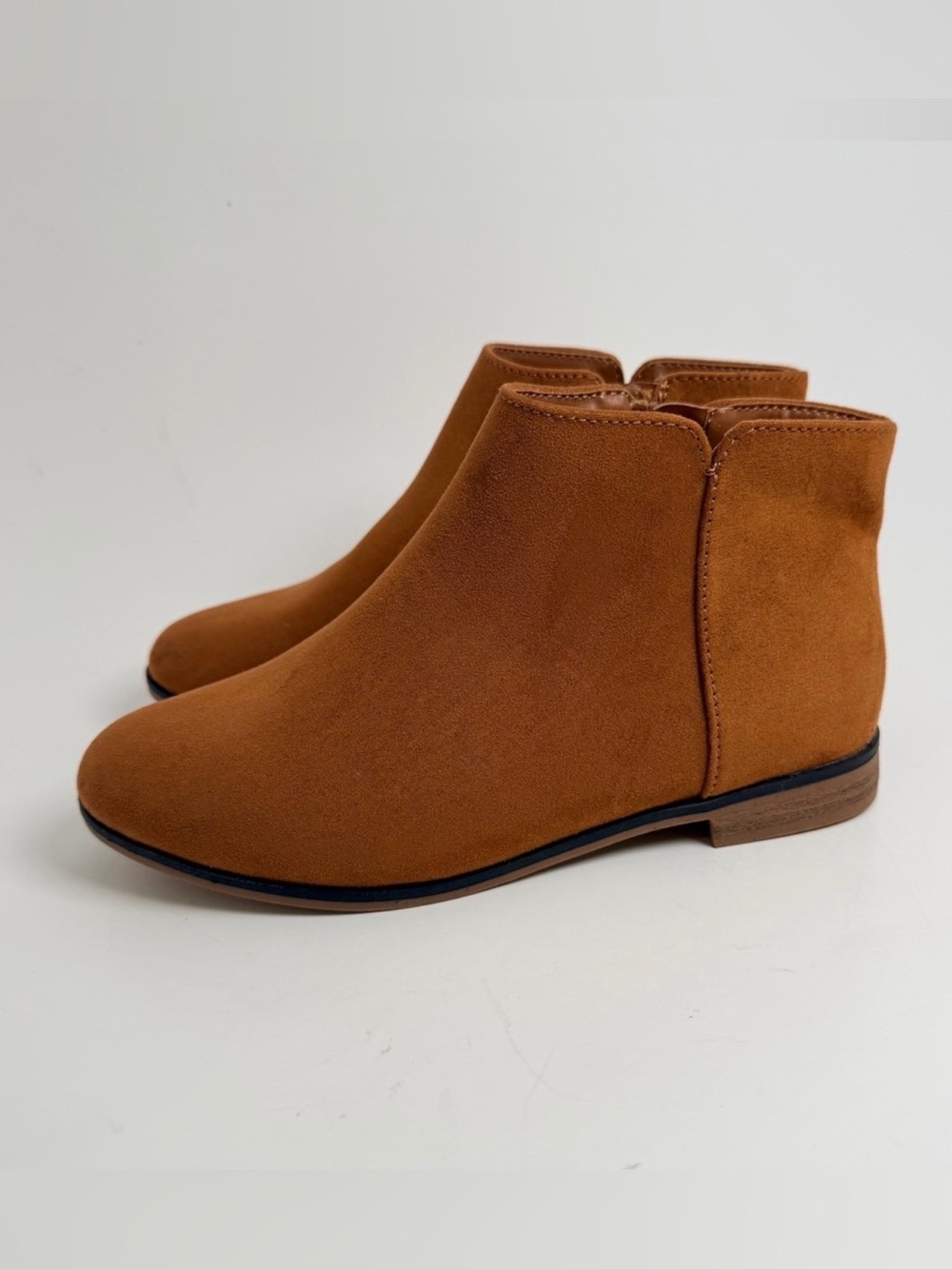 Cat & Jack Toddler Girls Cognac Suede Ankle Boots